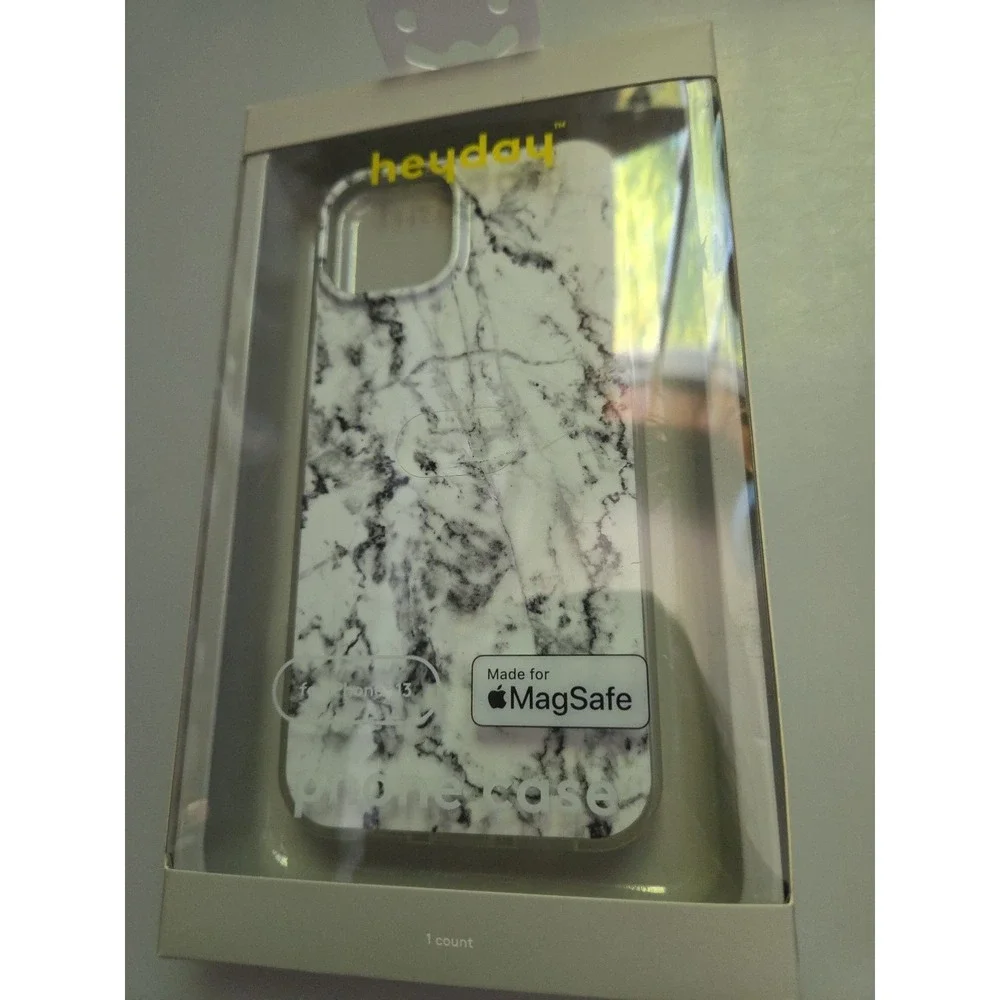 heyday Marble Phone Case For iPhone 13 With MagSafe Hard Shell‎ Brand New